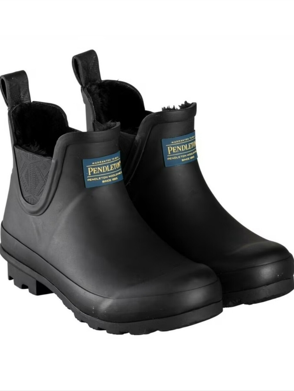 Pendleton Womens Size 7 Carico Lake Black Waterproof Chelsea Rain Boots Shoes